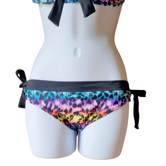 OP Rainbow Leopard Print Women's Bikini - Picture 10 of 13